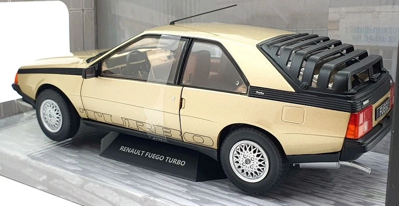 Solido escala 1/18 Diecast S1806403 Renault Fuego Turbo Sepia 1980 - Dorado Foto 2 de 4