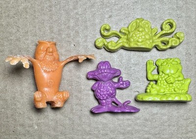 Vintage 1970s Freakies Cereal Toys Figures Lot - Cowmumble, Gargle, Hamhose