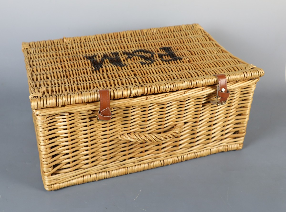 Fortnum And Mason (F&M) Wicker Basket Hamper with Handle and