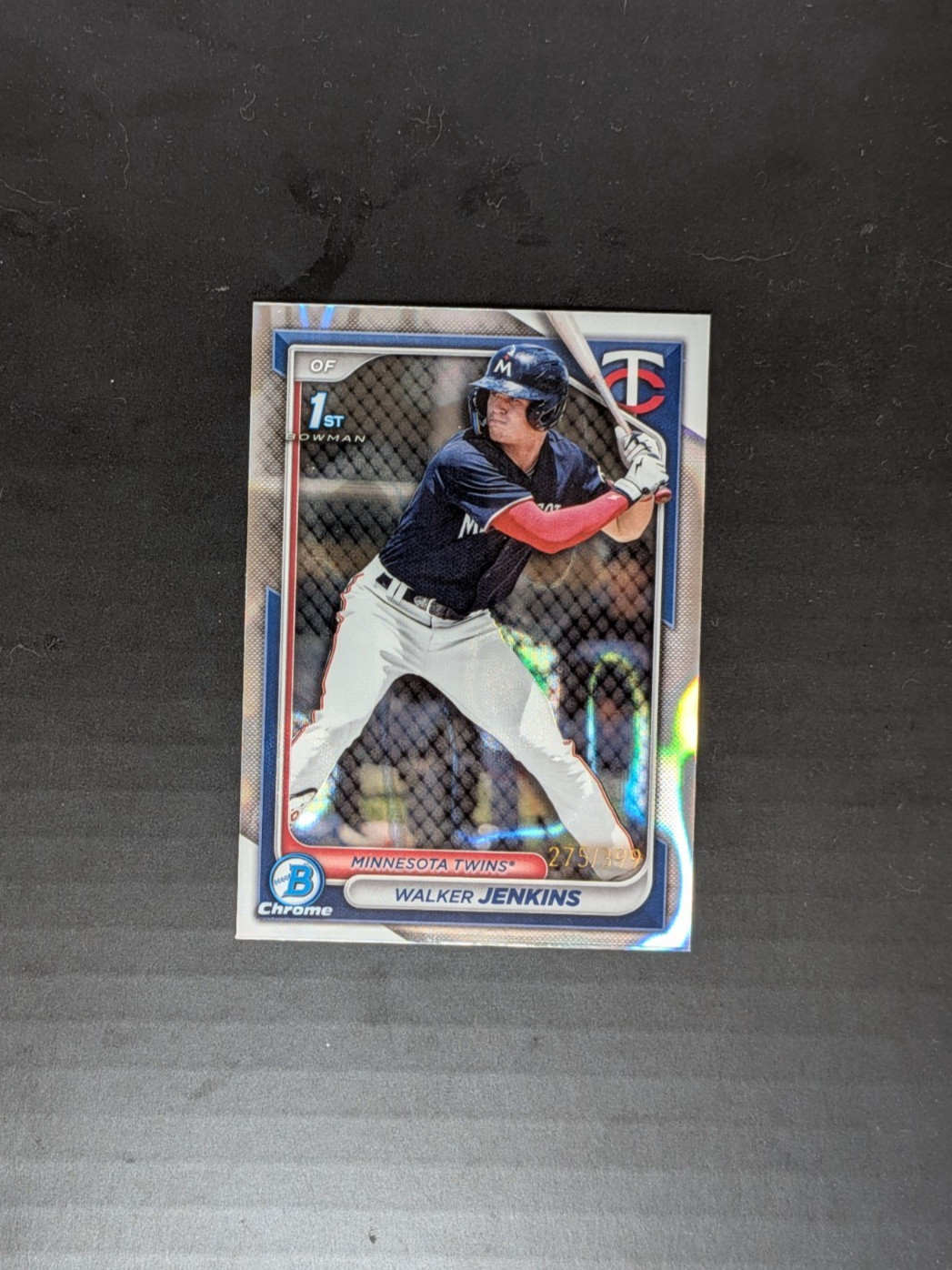 2024 Bowman Chrome Prospects Lava Refractor #BCP-43 Walker Jenkins /399 | Twins