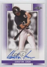 2019 Leaf Perfect Game National Showcase 1/1 Christian Eiroa #BA-CE1 Auto 1b9b