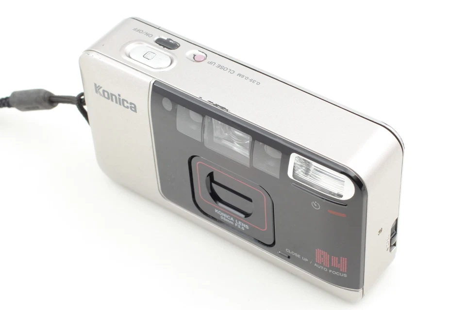 LCD Works KONICA BIG MINI A4 Silver POINT & SHOOT 35mm FILM CAMERA From JAPAN - Image 2 of 4