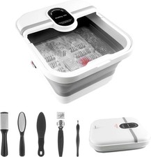 Pedicure Foot Spa Bath Massager with Heat,Collapsible Foot Soaking Basin Tub NEW