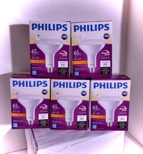 5-pack lot Philips 10w 65W Soft White BR40 Dimmable LED Warm Glow Flood Bulbs 