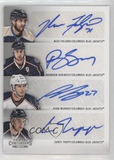 2013 Playoff Contenders Fours Nick Foligno Brandon Dubinsky Ryan Murray Auto fm0