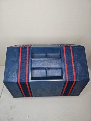 Vintage Rolykit roll-up storage system Blue And Red
