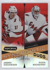 2022 Upper Deck Synergy Red /499 Andrei Svechnikov Pyotr Kochetkov #SD-16 0gn4