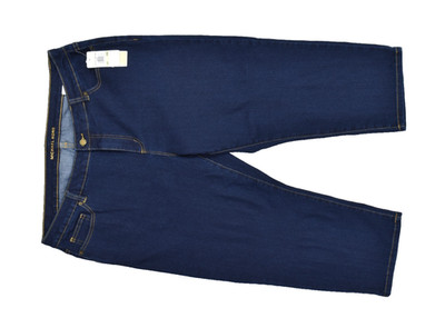 Michael Kors Skinny Jeans Women 18W Overdyed Indigo Dark Wash Stretch Denim NWT