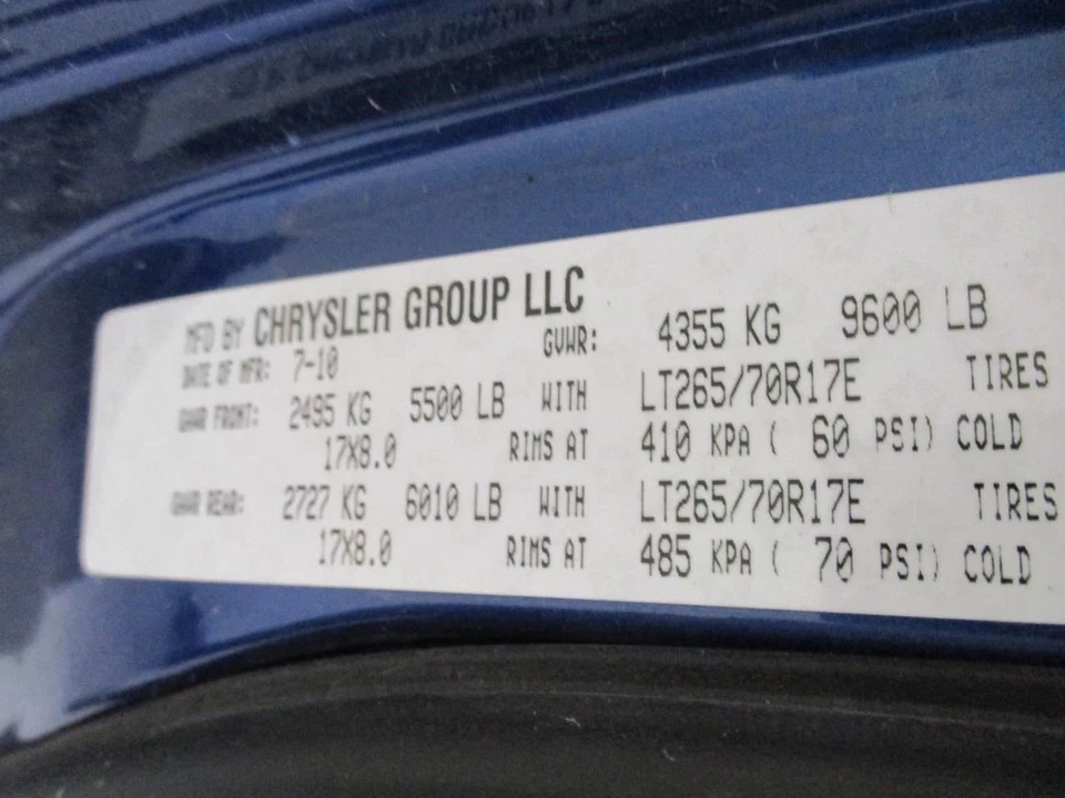 Dodge RAM 2500 2011 Fuel Tank 05147188AB 7559 Foto 4 de 4