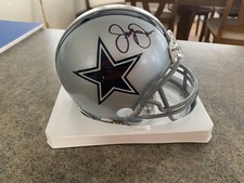 JERRY JONES  DALLAS COWBOYS SIGNED AUTOGRAPHED MINI HELMET HOF 2017
