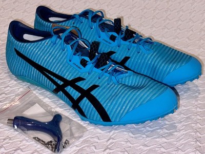 ASICS Sonicsprint Elite 2 Sprint Digital Aqua Blue Track Spikes Shoes Mens Sz 13