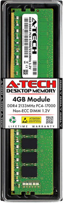 4GB DDR4 2133 Mhz UDIMM PC4-17000 (PC4-2133P) CL15 DIMM Non-Ecc Desktop RAM Memo
