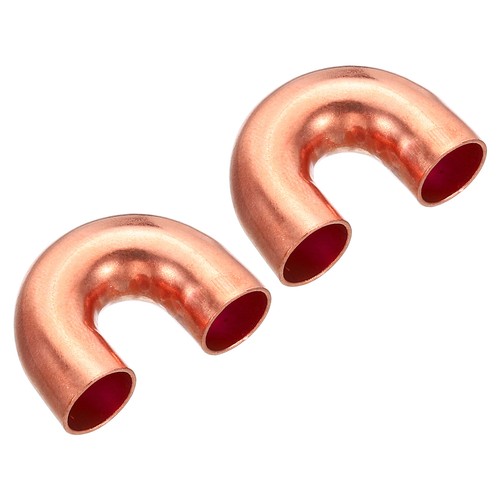2pcs 3/8" OD 27x19mm Elbow Copper Pipe Fitting Plumbing Sweat Solder Connection