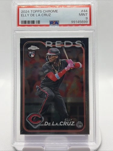 2024 Topps Chrome Rookie Graded PSA 9 MINT - Elly De La Cruz #44