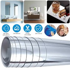 Self Adhesive Mirror Wall Stickers Tile Mirror Sheets Wall Mirror Wallpaper Deco