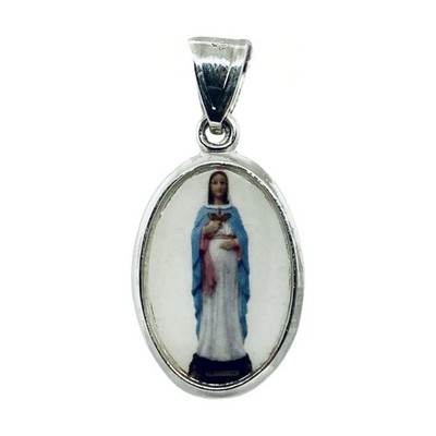 925 Sterling Silber Jungfrau Maria Virgen de Guadalupe Anhänger Made in Taxco Mexico