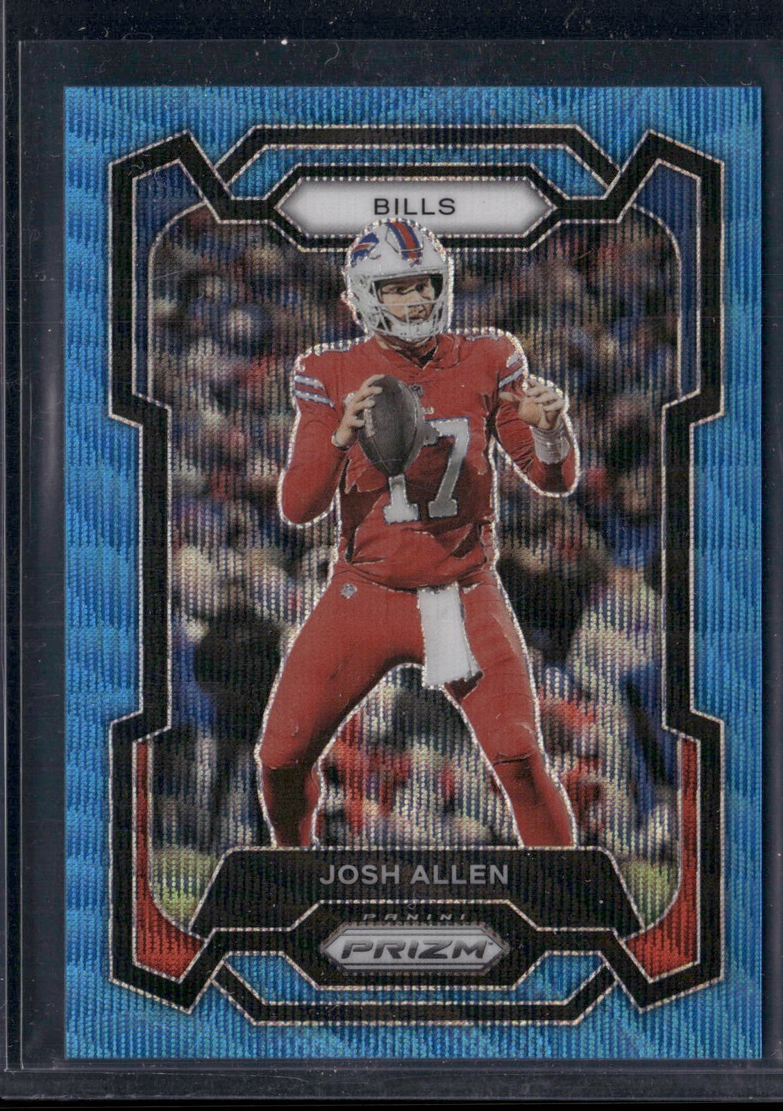 2023 Panini Prizm Josh Allen Blue Wave Prizm /199 #32 Buffalo Bills