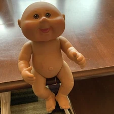 Cabbage Patch Kids Newborn Doll 2011 Brown Eyes Move Arms Legs Head Bald