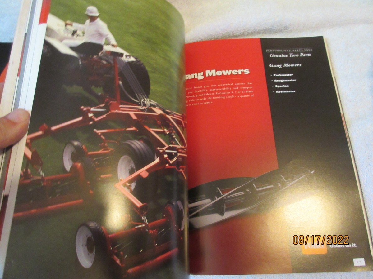 Toro 2009 full product line Greensmower Reelmower Data Manual
