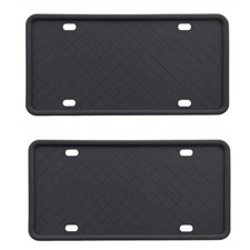 2pcs Car Front Rear License Plate Mount Frame Holder Bumper Bracket With Screws