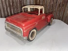Vintage 1960s Tonka Stepside Pickup Red/White Pressed Steel No. 302