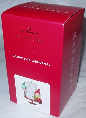 2021 Hallmark GNOME For CHRISTMAS #1 in Keepsake Ornament Series Snowman Cake