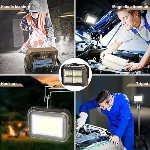 3500W LED Arbeitsleuchte Akku Aufladbar Werkstattlampe Baustrahler Flutlicht DHL - Bild 49 von 63