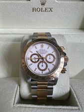 Rolex Daytona Cosmograph 40mm Watch Ref 16523 Zenith Movement In White Dial. 12