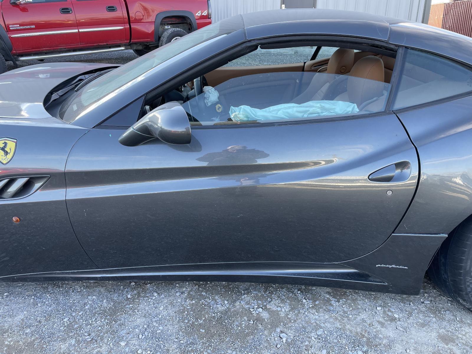 2010 FERRARI CALIFORNIA LEFT FRONT DRIVER SIDE DOOR SHELL ONLY GRAY OEM