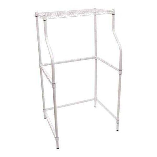 Compact Laundry Appliance Stand Stack Compact Dryer Over Top Washer Stand White - Picture 2 of 24