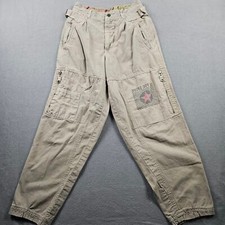 Y2k Cargo Pants Bugle Boy Patrol Khaki Size 28 damaged