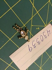 Sterling Silver Birthstone Baby Boy Pendant Charm Zirconia Stone Clear