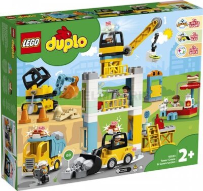 LEGO 10933 Die Meine Stadt Duplo - Baustelle Elektroheizung Mit Kran Turm
