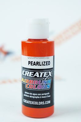 Createx Airbrush Colors 5312 Pearl Tangerme 2oz. water-based pearlized paint 
