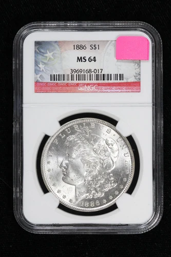 1886 Morgan Dollar NGC MS 64 4NU6