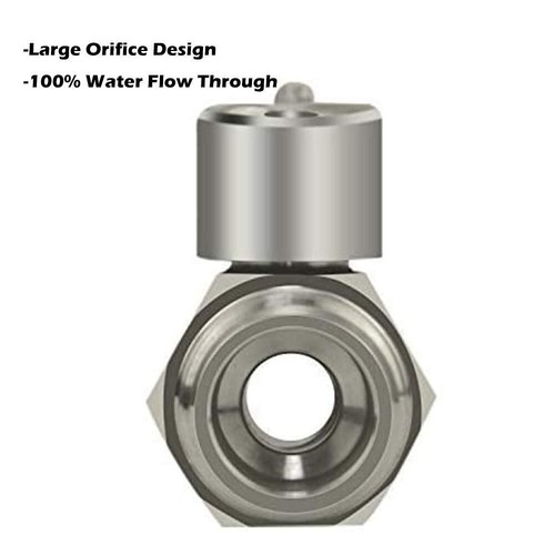 Showerhead Shut Off Valve with Stainless Handle, 304 Stainless Steel Mini Bal... - Picture 7 of 8