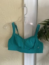 LULULEMON Gray Sports Bra Size 36C Clip Hook Back Mesh