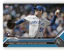 🟦 COLE RAGANS Rookie BLUE Parallel 16/49 Kansas City Royals 2023 Topps Now #722