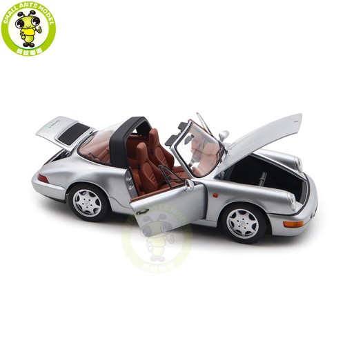 1/18 Norev 187342 Porsche 911 964 Carrera 4 Targa 1990 Silver Diecast Model Car - Picture 13 of 20