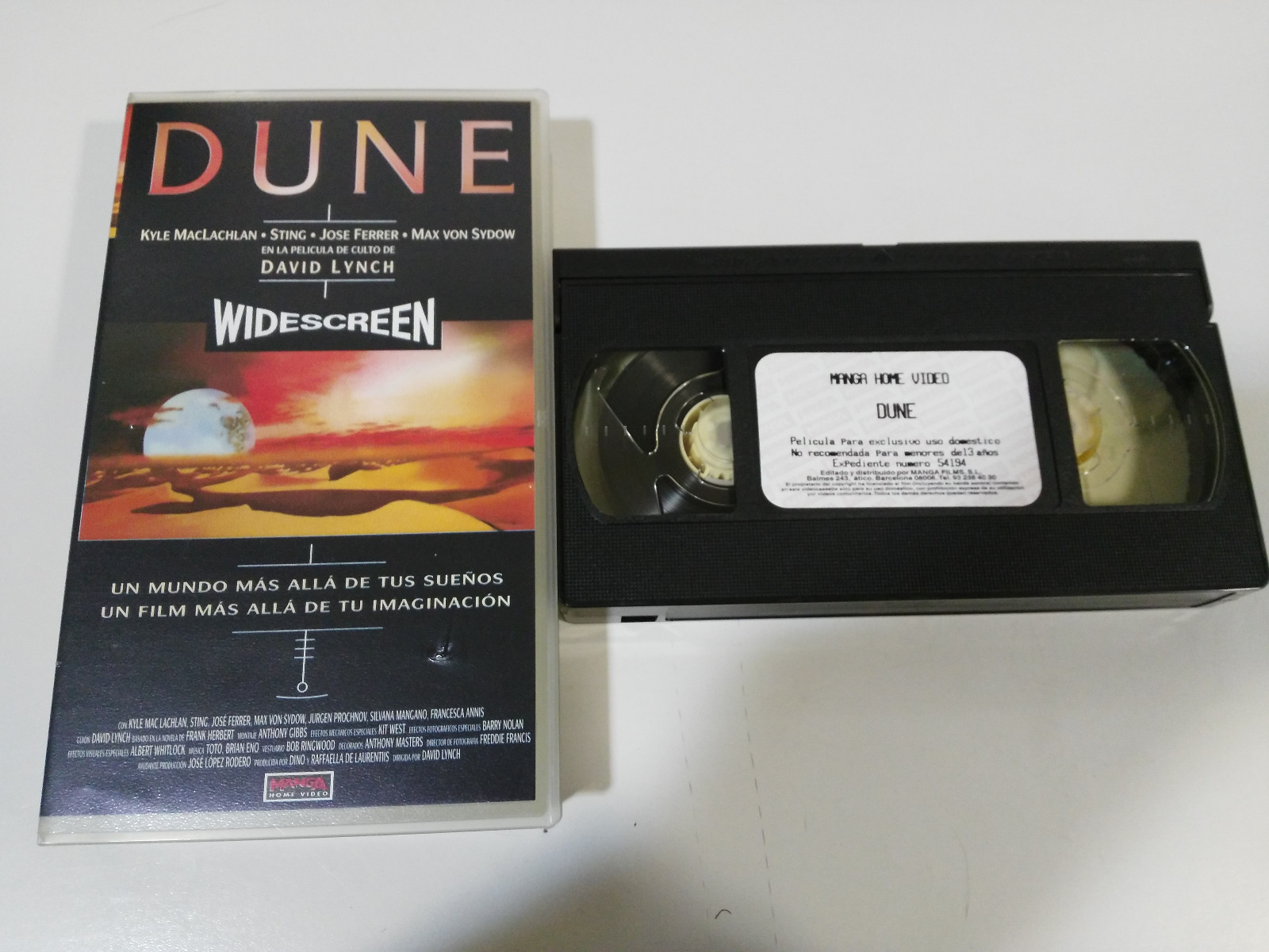 Dune Sting David Lynch Max Von Sydow - VHS Spanish Edition