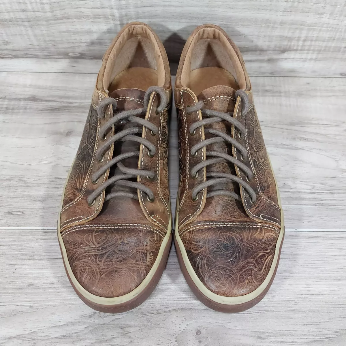 Durango Music City Woman s Western Embossed Lace up Sneaker