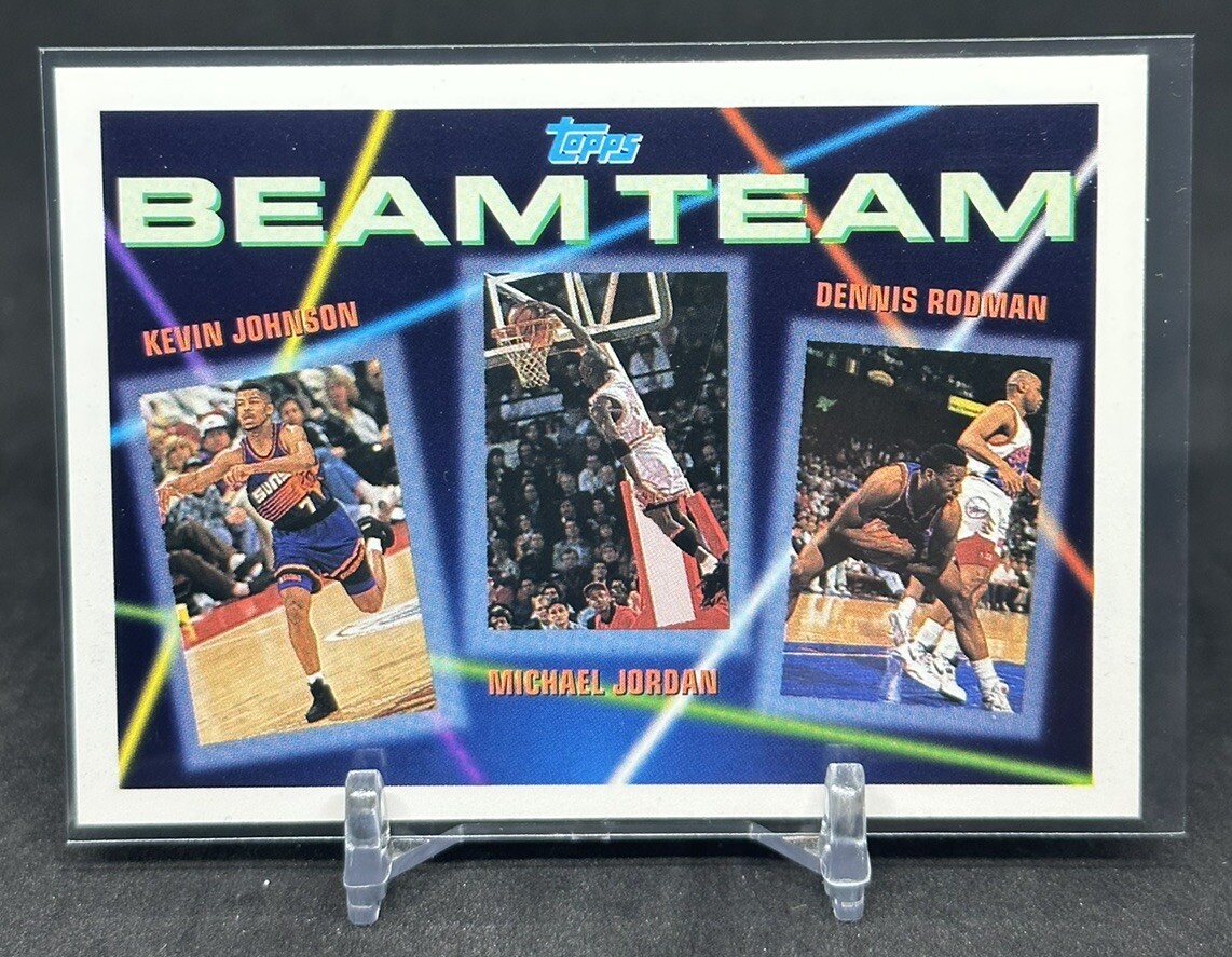 Dennis Rodman/ Michael Jordan / Kevin Johnson 1992-93 Topps Beam Team #3