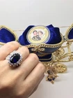 Majesty Royal Blue Sapphire Ring - Lab-Created  Inspired by Princess Diana 925
