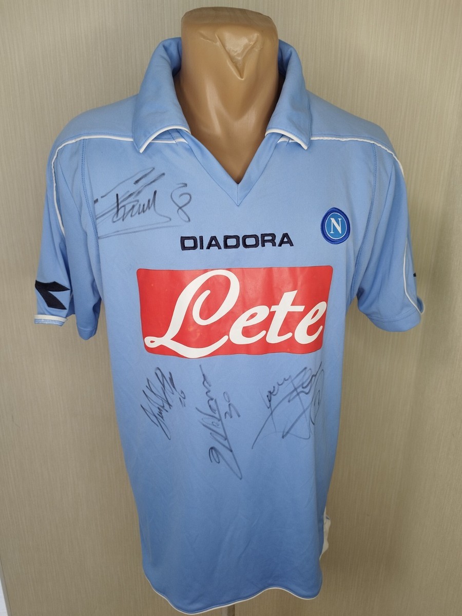 maglia calcio vintage SSC NAPOLI LAVEZZI #7 Diadora Serie A 2007 2008