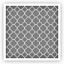Pattern 38 Quatrefoil Stencil - Choose a Size - Laser-Cut Reusable Plastic