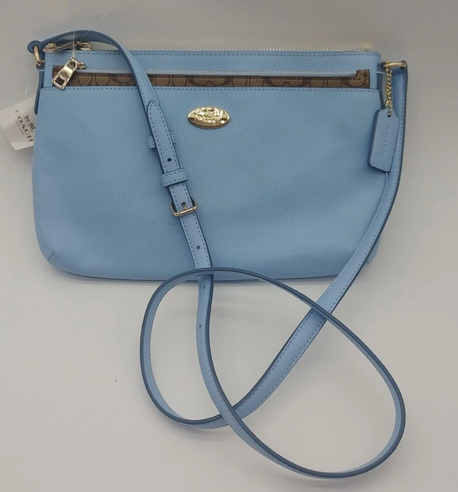 Blue coach crossbody purse new arrivals