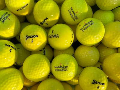 50 gelbe Golfbälle im Mix AAAA - AAA