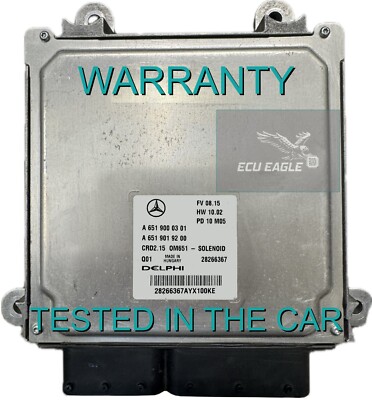 ECU Steuergerät Mercedes W212 2.2 A6519000301 A6519019200 crd2.15 VIRGIN
