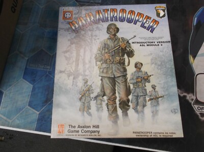 Paratrooper ASL WW II Tactical Warfare Module Board Game 1986
