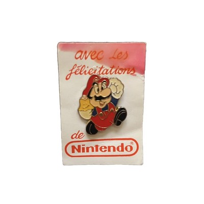 Super Mario Prize Winner Badge 1990 Nintendo Frankreich